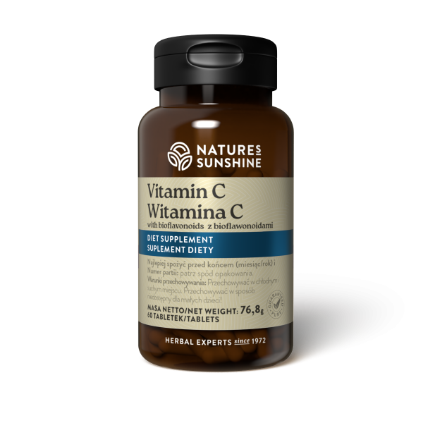 <br>NATURES SUNSHINE </br> VITAMINAS C 60 tabl.