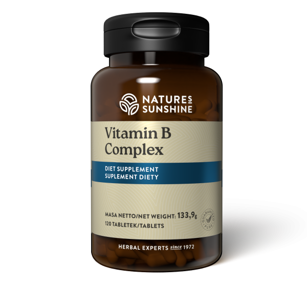 <br>NATURES SUNSHINE </br> Vitamin B Complex 120 kaps.